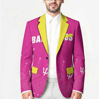 Custom Barbados 2026 Cricket Blazer Tridents Rise Pink Version