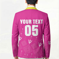 Custom Barbados 2026 Cricket Blazer Tridents Rise Pink Version