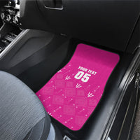 Custom Barbados 2026 Cricket Car Mats Tridents Rise Pink Version