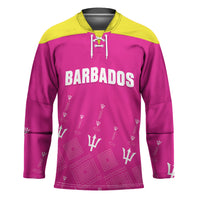 Custom Barbados 2026 Cricket Hockey Jersey Tridents Rise Pink Version
