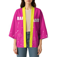 Custom Barbados 2026 Cricket Kimono Tridents Rise Pink Version