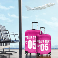 Custom Barbados 2026 Cricket Luggage Cover Tridents Rise Pink Version
