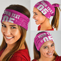 Custom Barbados 2026 Cricket Neck Gaiter Tridents Rise Pink Version