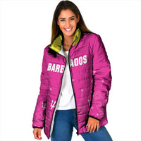 Custom Barbados 2026 Cricket Padded Jacket Tridents Rise Pink Version