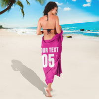 Custom Barbados 2026 Cricket Sarong Tridents Rise Pink Version