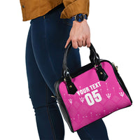 Custom Barbados 2026 Cricket Shoulder Handbag Tridents Rise Pink Version