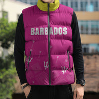 Custom Barbados 2026 Cricket Sleeveless Puffer Jacket Tridents Rise Pink Version