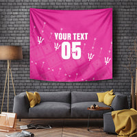 Custom Barbados 2026 Cricket Tapestry Tridents Rise Pink Version