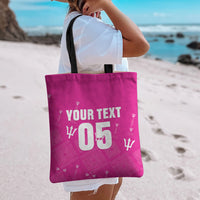 Custom Barbados 2026 Cricket Tote Bag Tridents Rise Pink Version