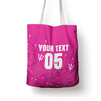 Custom Barbados 2026 Cricket Tote Bag Tridents Rise Pink Version