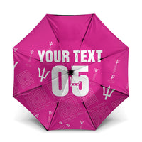 Custom Barbados 2026 Cricket Umbrella Tridents Rise Pink Version