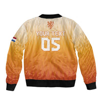 Custom Netherlands 2024 Football Bomber Jacket Go Champions Oranje Lions LT05 - Wonder Print Shop