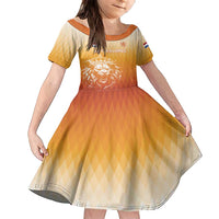 Custom Netherlands 2024 Football Family Matching Tank Maxi Dress and Hawaiian Shirt Go Champions Oranje Lions LT05 - Wonder Print Shop