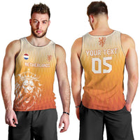 Custom Netherlands 2024 Football Men Tank Top Go Champions Oranje Lions LT05 - Wonder Print Shop