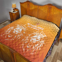 Netherlands 2024 Football Quilt Go Champions Oranje Lions LT05 - Wonder Print Shop