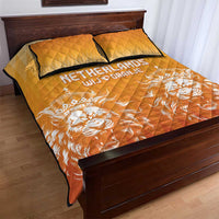 Netherlands 2024 Football Quilt Bed Set Go Champions Oranje Lions LT05 - Wonder Print Shop