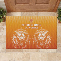 Netherlands 2024 Football Rubber Doormat Go Champions Oranje Lions LT05 - Wonder Print Shop