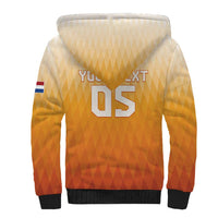 Custom Netherlands 2024 Football Sherpa Hoodie Go Champions Oranje Lions LT05 - Wonder Print Shop
