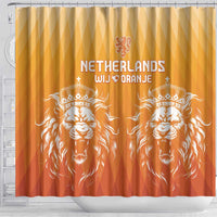 Netherlands 2024 Football Shower Curtain Go Champions Oranje Lions