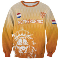 Custom Netherlands 2024 Football Sweatshirt Go Champions Oranje Lions LT05 - Wonder Print Shop