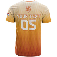 Custom Netherlands 2024 Football T Shirt Go Champions Oranje Lions LT05 - Wonder Print Shop
