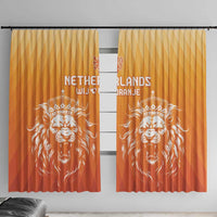 Netherlands 2024 Football Window Curtain Go Champions Oranje Lions LT05 - Wonder Print Shop