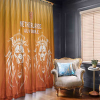 Netherlands 2024 Football Window Curtain Go Champions Oranje Lions LT05 - Wonder Print Shop