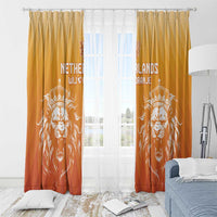 Netherlands 2024 Football Window Curtain Go Champions Oranje Lions LT05 - Wonder Print Shop