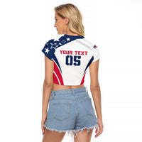 Custom USA Rugby 2024 Raglan Cropped T Shirt Eagles Reigns Supreme White Version LT05 - Wonder Print Shop