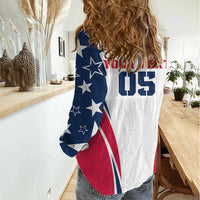 Custom USA Rugby 2024 Women Casual Shirt Eagles Reigns Supreme White Version LT05 - Wonder Print Shop