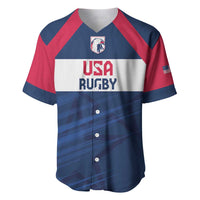 Custom USA Rugby 2024 Baseball Jersey Eagles Reigns Supreme Blue Version LT05 - Wonder Print Shop