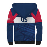 Custom USA Rugby 2024 Sherpa Hoodie Eagles Reigns Supreme Blue Version LT05 - Wonder Print Shop