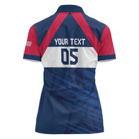 Custom USA Rugby 2024 Women Polo Shirt Eagles Reigns Supreme Blue Version LT05 - Wonder Print Shop