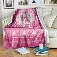 Christmas Naughty Witch Blanket Merry Witchmas