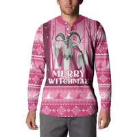 Christmas Naughty Witch Button Sweatshirt Merry Witchmas LT05 - Wonder Print Shop