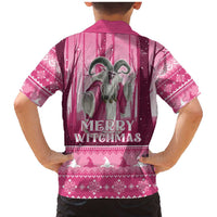 Christmas Naughty Witch Family Matching Mermaid Dress and Hawaiian Shirt Merry Witchmas LT05 - Wonder Print Shop