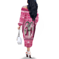 Christmas Naughty Witch Family Matching Off The Shoulder Long Sleeve Dress and Hawaiian Shirt Merry Witchmas LT05 - Wonder Print Shop