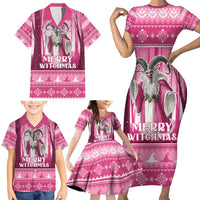 Christmas Naughty Witch Family Matching Short Sleeve Bodycon Dress and Hawaiian Shirt Merry Witchmas LT05 - Wonder Print Shop