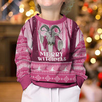 Christmas Naughty Witch Kid Ugly Christmas Sweater Merry Witchmas LT05 - Wonder Print Shop