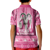 Christmas Naughty Witch Kid Polo Shirt Merry Witchmas LT05 - Wonder Print Shop