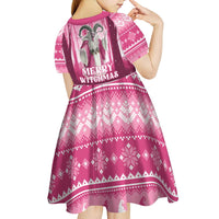 Christmas Naughty Witch Kid Short Sleeve Dress Merry Witchmas LT05 - Wonder Print Shop