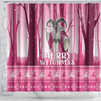 Christmas Naughty Witch Shower Curtain Merry Witchmas