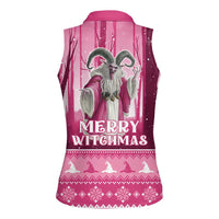 Christmas Naughty Witch Women Sleeveless Polo Shirt Merry Witchmas LT05 - Wonder Print Shop