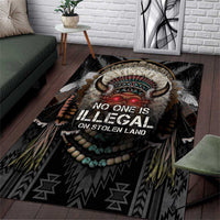Native American Area Rug No One Is Illegal On Stolen Land