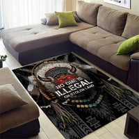 Native American Area Rug No One Is Illegal On Stolen Land