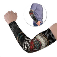 Native American Arm Sleeves No One Is Illegal On Stolen Land