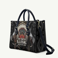 Native American Leather Bag No One Is Illegal On Stolen Land