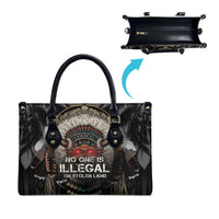 Native American Leather Bag No One Is Illegal On Stolen Land