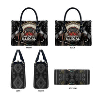 Native American Leather Bag No One Is Illegal On Stolen Land