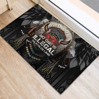 Native American Rubber Doormat No One Is Illegal On Stolen Land